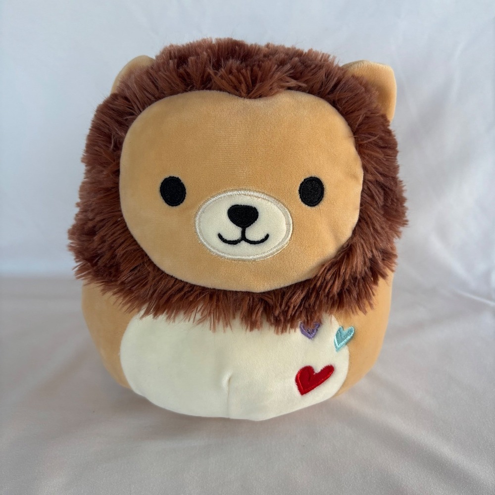 Squishmallows Francis the Lion 8 Inch Valentines Day Plush Hearts No Tush Tag